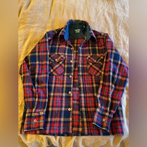 Vintage Wool O West Plaid Button Shirt
